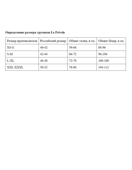 Трусики Le Frivole 04322