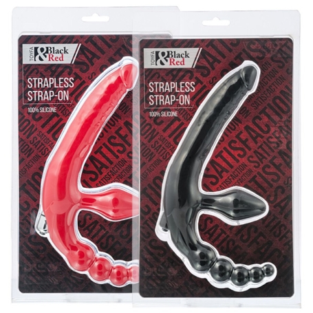 Страпон безремневой Black&amp;Red с вибрацией