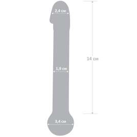 Фаллос из стекла Glas 7″ Realistic Head