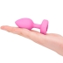 Вибро-пробка Vibrating Heart Shape Jewel Plug S-M
