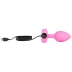 Вибро-пробка Vibrating Heart Shape Jewel Plug S-M